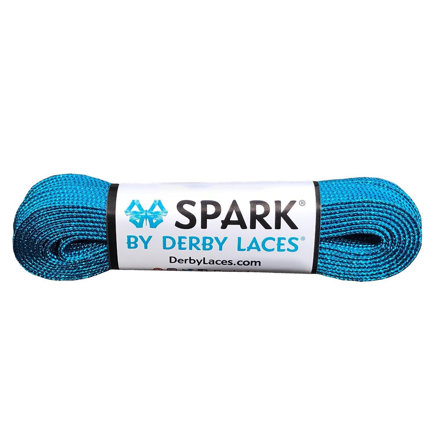 Derby Spark Roller Skates Laces - Pool Blue 54" [137cm]