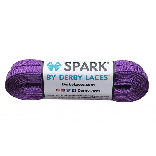 Derby Spark Roller Skates Laces - Purple Stripe 54" [137cm]