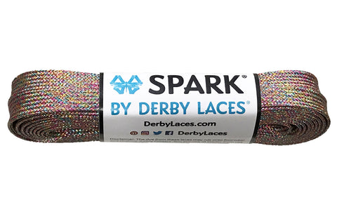 Derby SPARK Roller Skates Laces - Rainbow Mirage  96" [244cm]