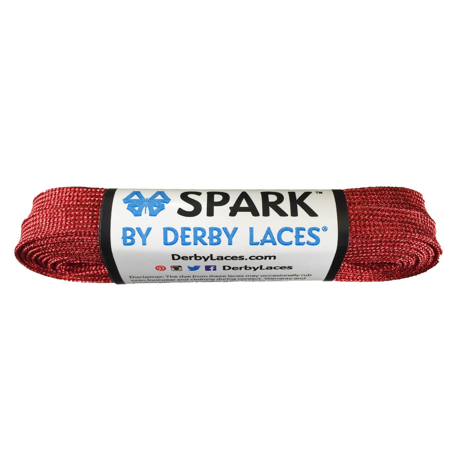 Derby Spark Roller Skates Laces - Red 54" [137cm]