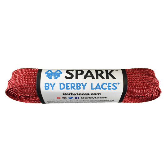 Derby Spark Roller Skates Laces - Red 96" [244cm]