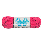 Derby REGULAR Waxed Roller Skates Laces - Hot Pink  96" [244cm]