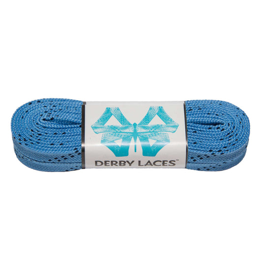 Derby Regular Waxed Roller Skates Laces - Sky Blue 72" [183cm]