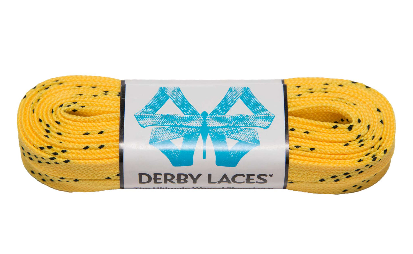 Derby Regular Waxed Roller Skates Laces - Yellow 72" [183cm]