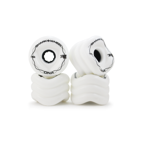 Shark Wheel DNA Longboard Wheels - White 72mm 78A [set/4]
