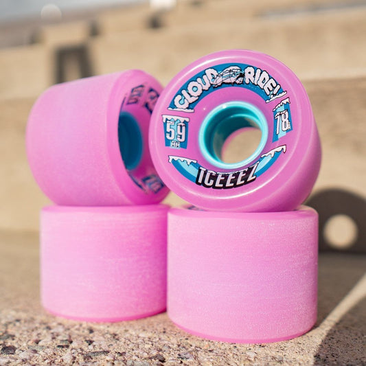 Cloud Ride Iceez Longboard Wheels - Fuschia 59mm 78A