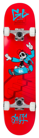 Enuff 7.75" Skully Skateboard Complete - Red - LocoSonix