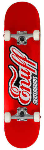 Enuff 7.25" Classic Logo Mini Skateboard Complete - Red - LocoSonix