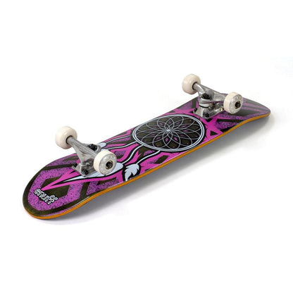 Enuff DREAMCATCHER MINI Skateboard Complete - Grey/Pink 7.25"