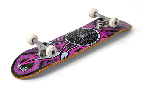 Enuff DREAMCATCHER MINI Skateboard Complete - Grey/Pink 7.25"