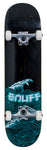 Enuff 8" Big Wave Skateboard Complete - Black / Blue - LocoSonix