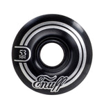 Enuff 53MM Refresher II Skateboard Wheels - Black - LocoSonix