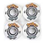 Enuff 53MM Super Softie Skateboard Wheels - White [set of 4] - LocoSonix