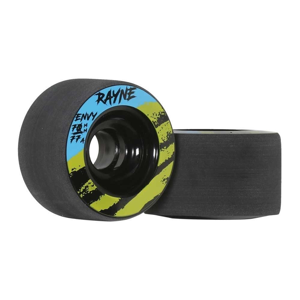 Rayne Envy Longboard Wheels - Black 70mm 77A [set/4]