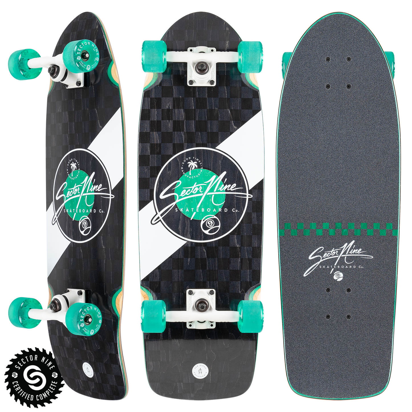 Sector9 Mosaic Fat Wave Longboard Complete 30"