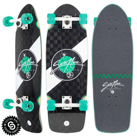 Sector9 Mosaic Fat Wave Longboard Complete 30"