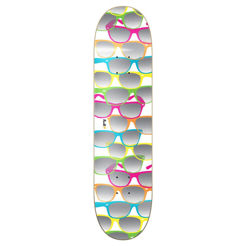 Yocaher SHADES Skateboard Deck - White 8"