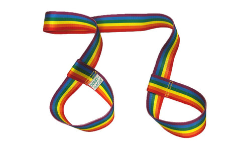 Derby Roller Skates Leash - Rainbow Stripe  54" [137cm]