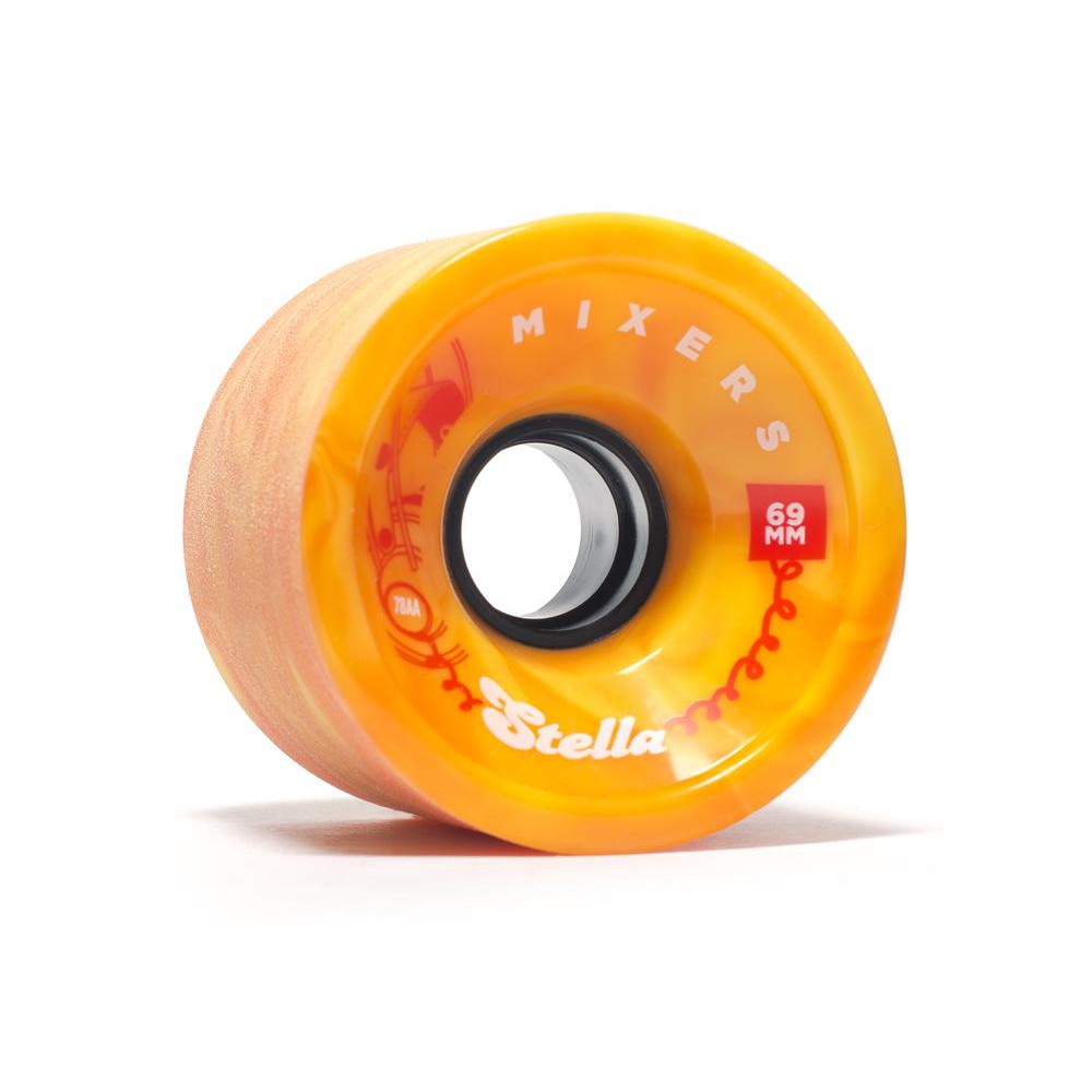 Stella Mixers 69MM 78A Wheels - Sunkit Orange [set of 4] - LocoSonix
