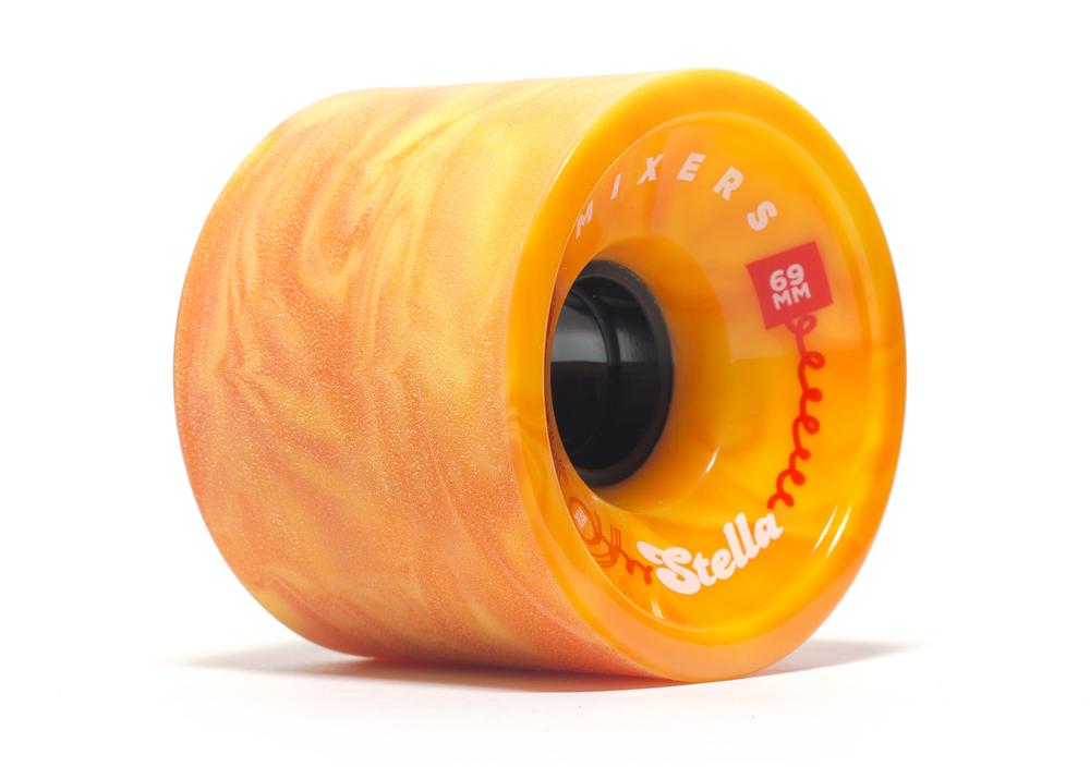 Stella Mixers 69MM 78A Wheels - Sunkit Orange [set of 4] - LocoSonix