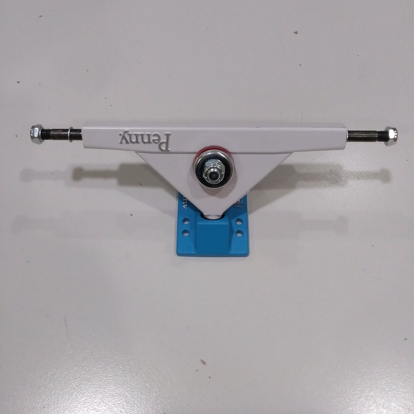 Penny Longboard White / Blue Trucks [pair] - LocoSonix