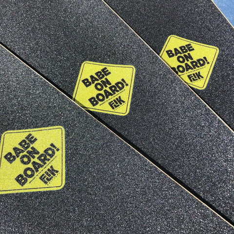 Flik BABE ON BOARD Griptape 9"