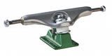 Independent STAGE 11 FORGED HOLLOW CHRIST JOSLIN Skateboard Trucks - Silver/Green [set/2]