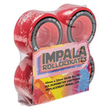 Impala Roller Skates Wheels - Red 58mm [set/4]