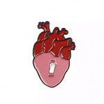 Space Brand Pin # 03 - heart switch on off