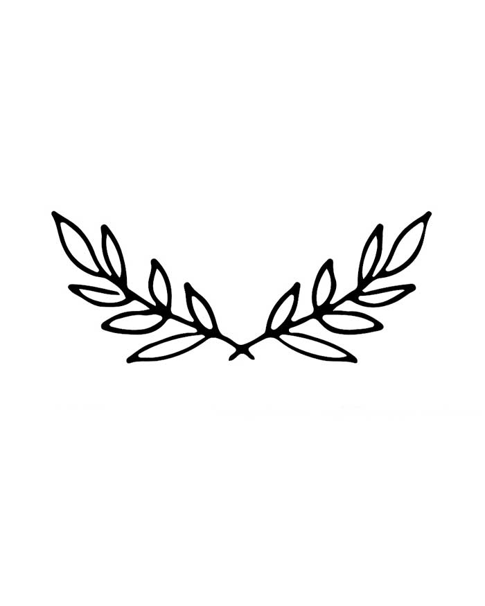 Le Inka Laurel Wreath Xpress Tattoo [S137/Spx-029] - 4.3 X 1.7