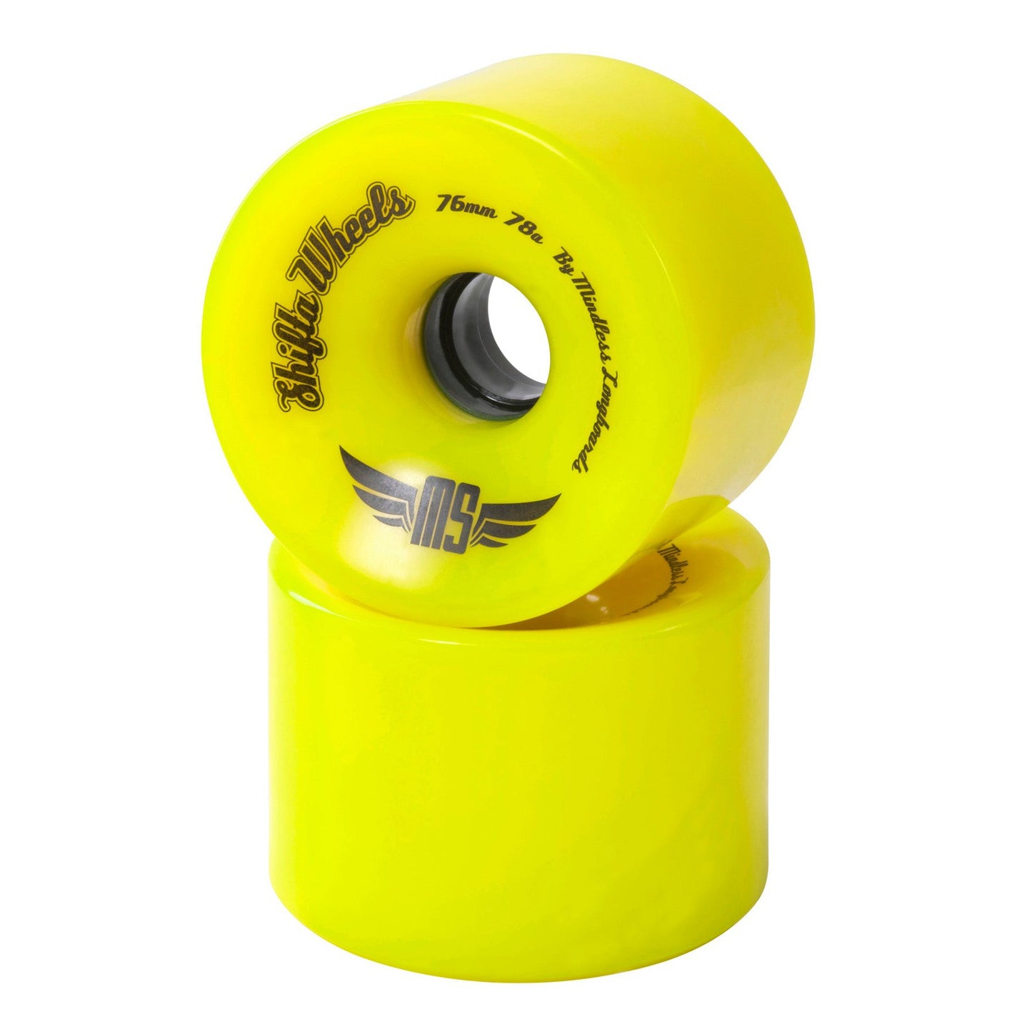 Mindless 76MM 83A Shifta Wheels - Yellow (set of 4) - LocoSonix