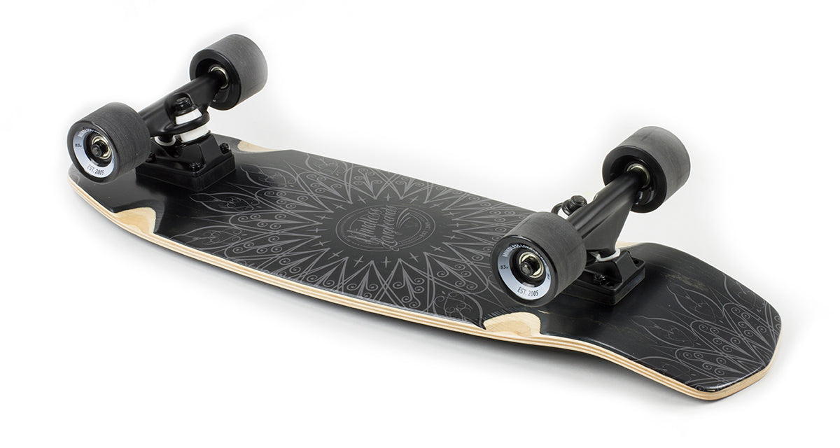 Mindless 28" Mandala Longboard Complete - Black - LocoSonix
