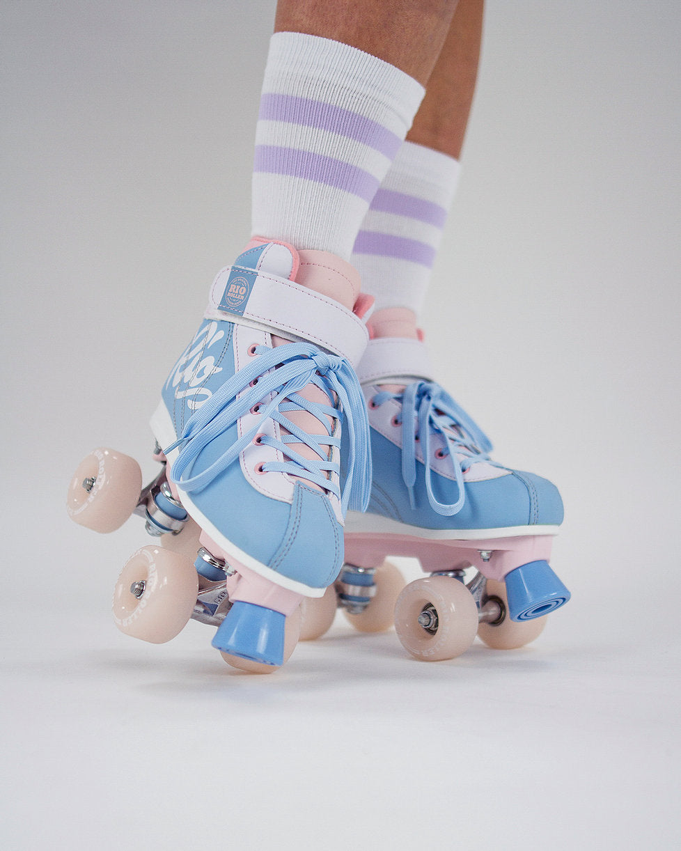 Rio Milkshake Roller Skates - Blue/Cotton Candy