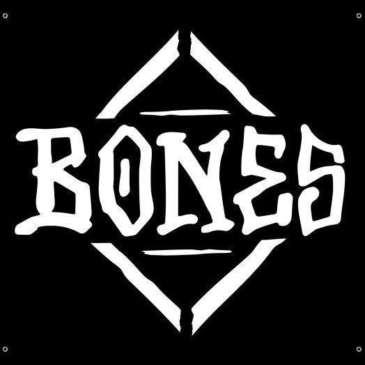 Bones Diamond Banner - Black 36X34"