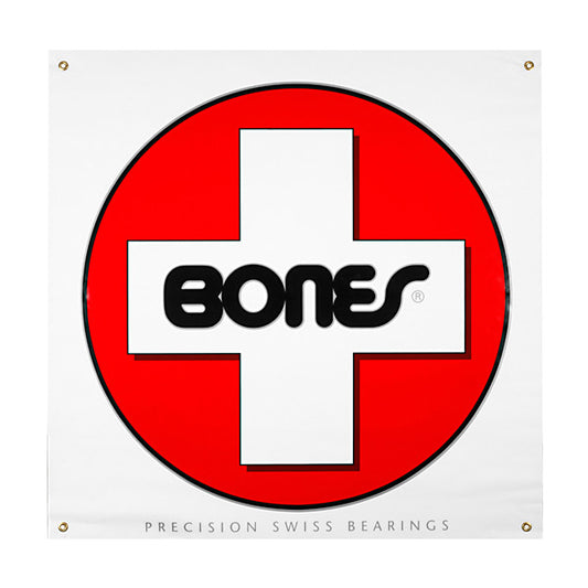 Bones Bearings Swiss Circle Banner 35X35"