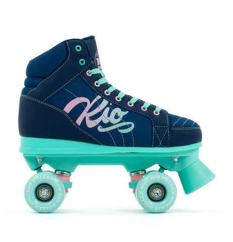 Rio Roller Lumina Quad Skates - Navy/Green - LocoSonix