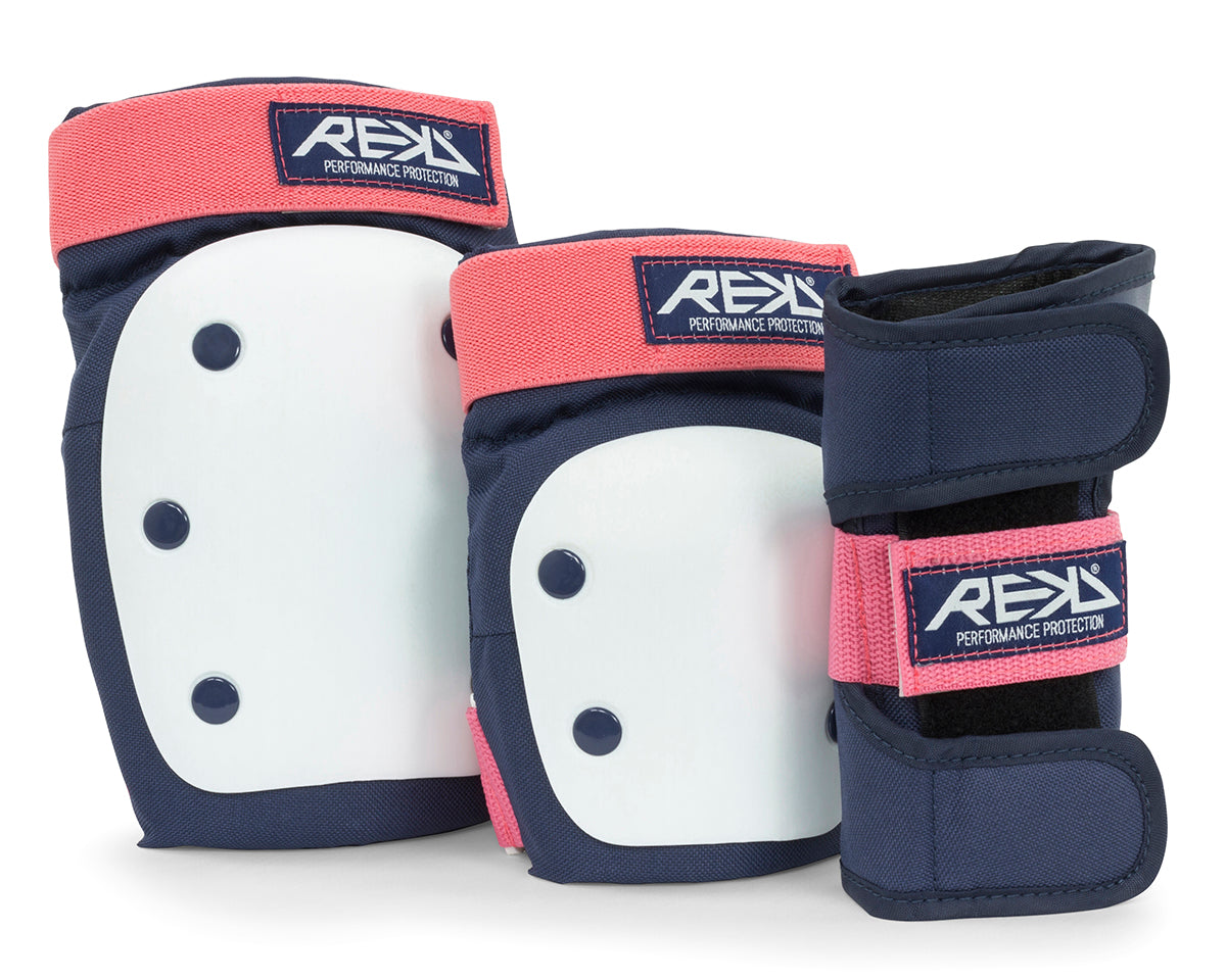 REKD Heavy Duty Triple Pad Set - Blue/Pink [pair]