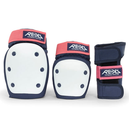 REKD Heavy Duty Triple Pad Set - Blue/Pink [pair]