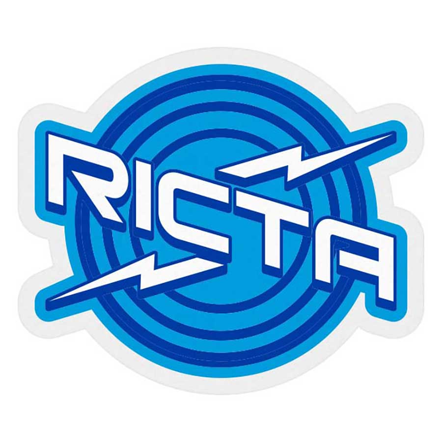 Ricta Rings Sticker - Blue/White 3.25x2.77"