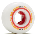 Ricta SPEEDRINGS SLIM Skateboard Wheels 51mm 99A [set/4] [white/red]