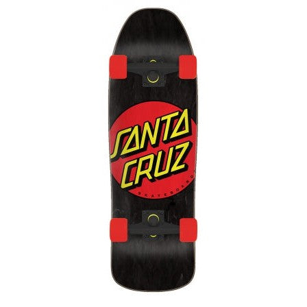 Santa Cruz 80s Classic Dot Cruzer Longboard Complete - Black 31.7"