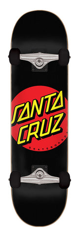 Santa Cruz CLASSIC DOT FULL Skateboard Complete - Black 8"