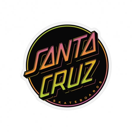 Santa Cruz Contra Dot Clear Sticker 3x3"