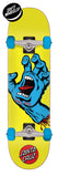 Santa Cruz SCREAMING HAND MINI Skateboard Complete - Yellow 7.75"