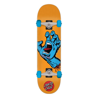Santa Cruz SCREAMING HAND MID Skateboard Complete - Orange 7.8"