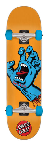 Santa Cruz SCREAMING HAND MID Skateboard Complete - Orange 7.8"