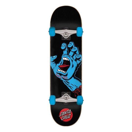 Santa Cruz SCREAMING HAND FULL Skateboard Complete - Black 8"
