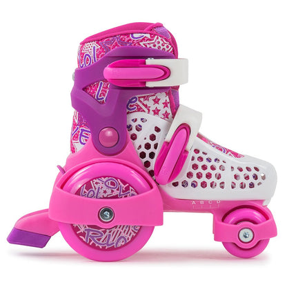 SFR Stomper Adjustable Childrens Skates - Pink - LocoSonix