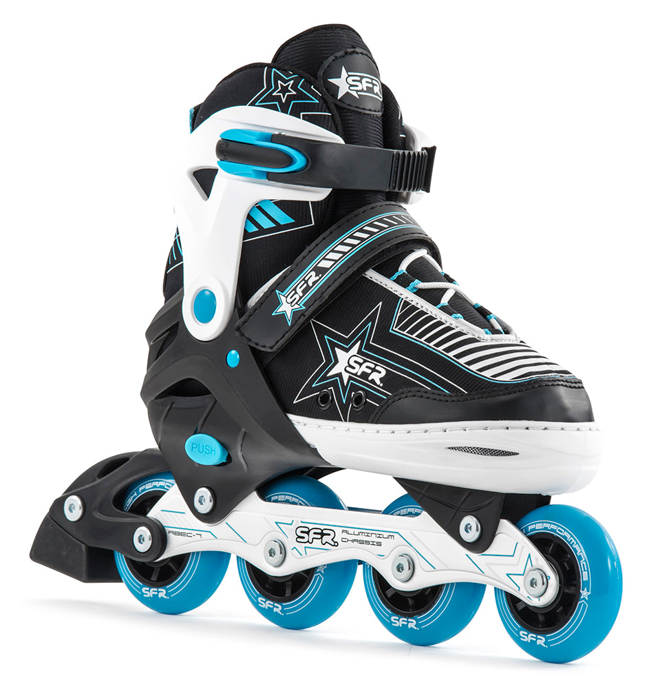 SFR Pulsar Adjustable Inline Skates - Blue