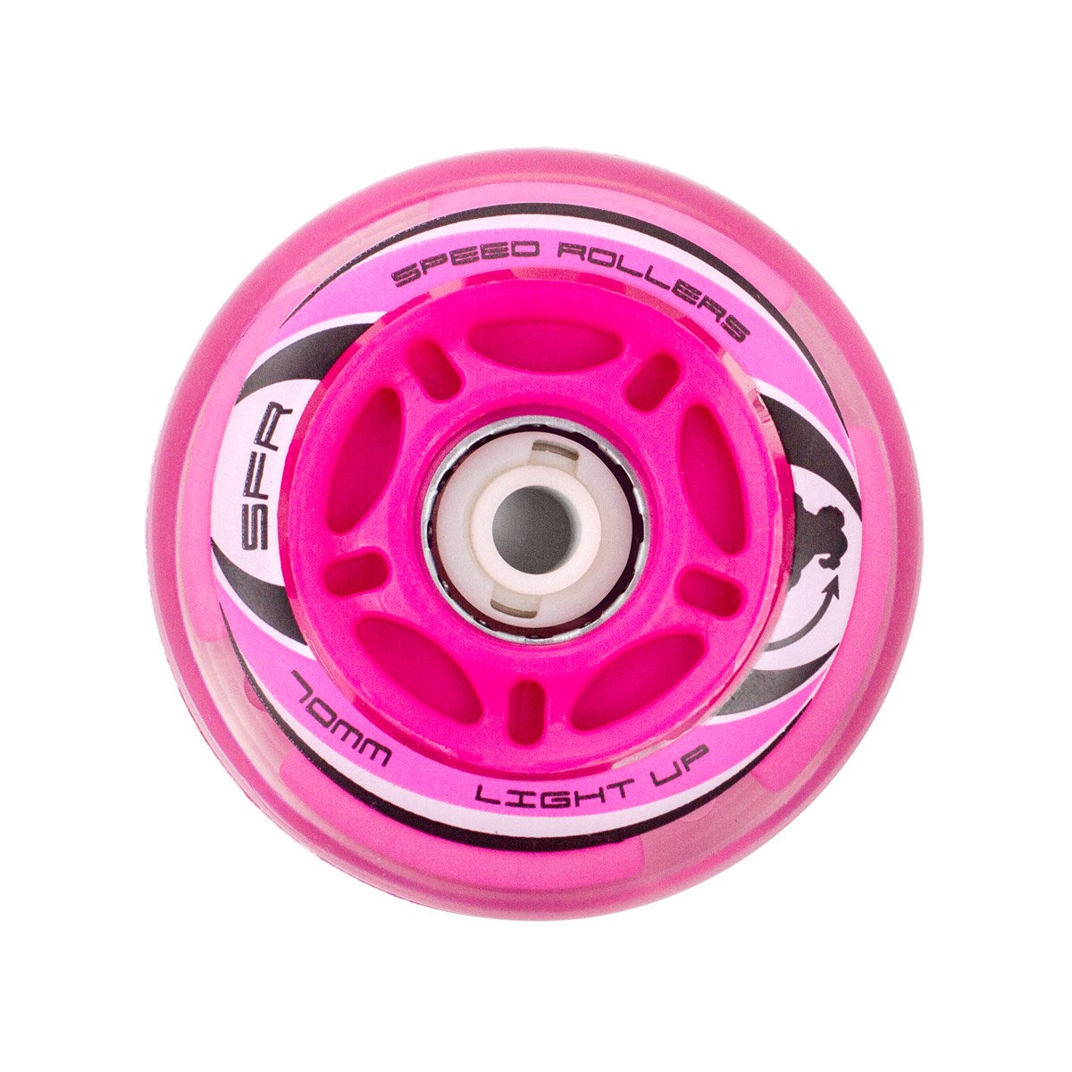 SFR Light-Up Inline Skates Wheels - Pink [set/4]